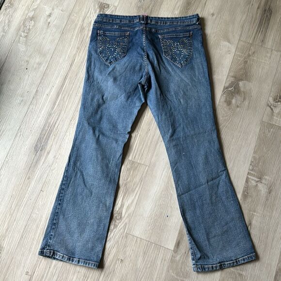 Steve & Barry’s Bootcut Embellished Jeans 18R 18 - Picture 4 of 7